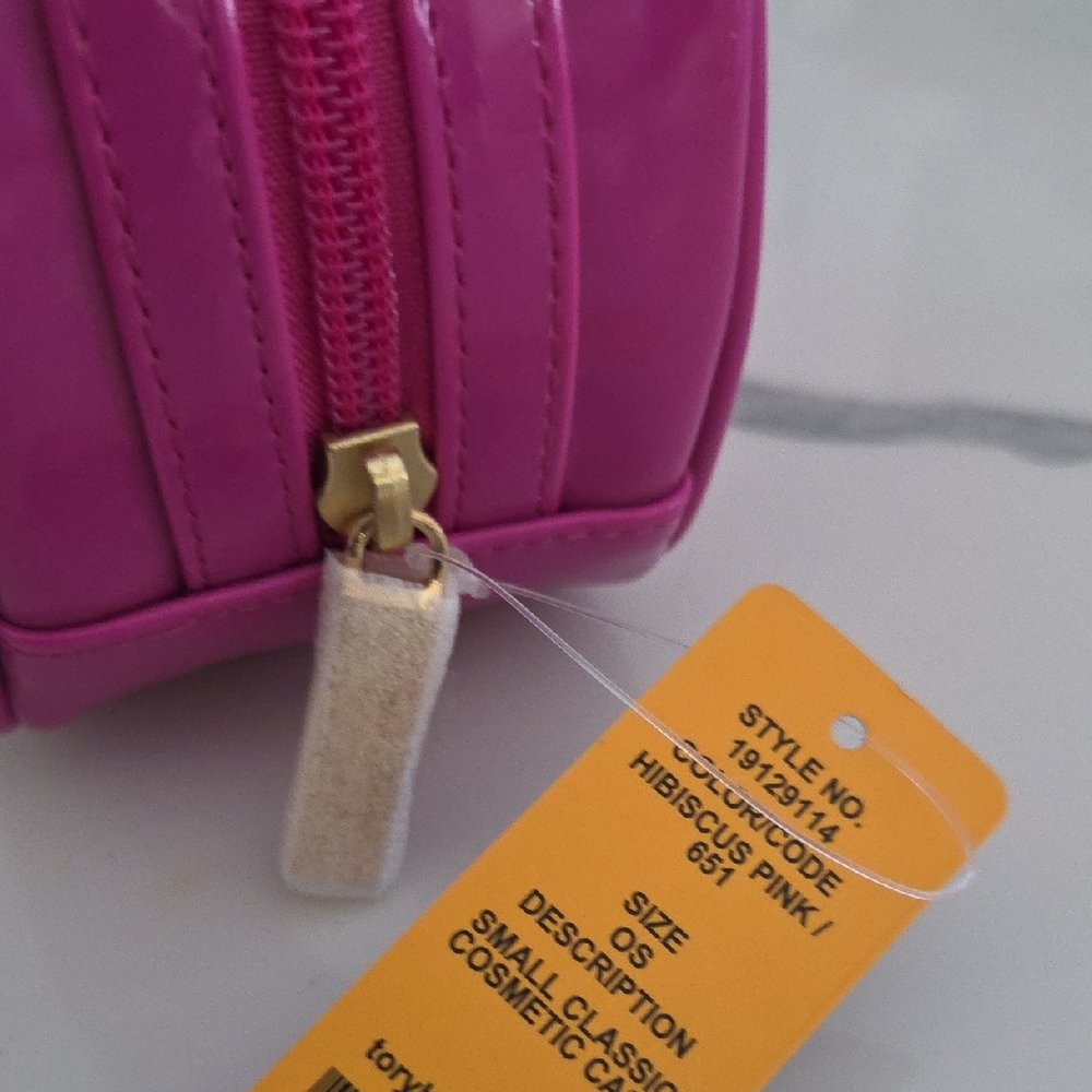 Tory Burch Fuchsia Cosmetic Pouch - Picture 4 of 5
